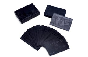 Black playing cards